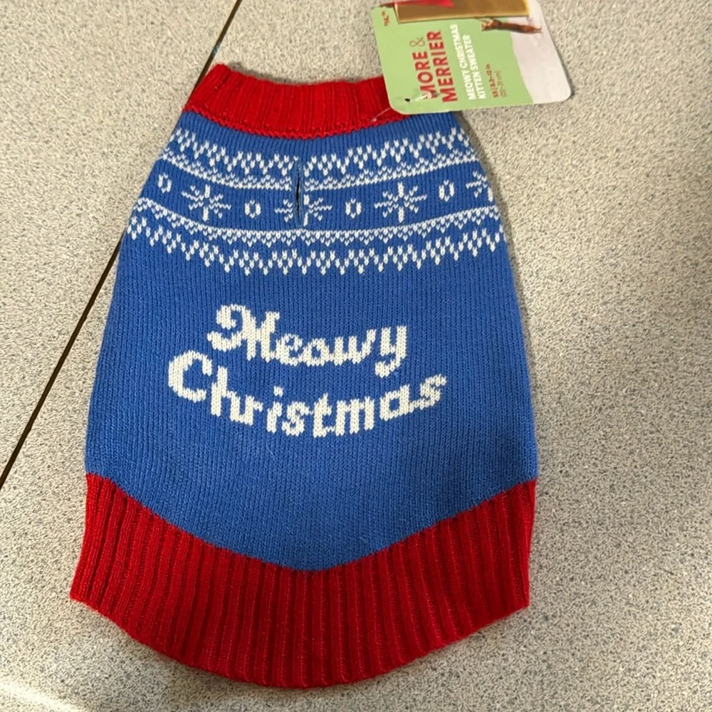 Cat Christmas sweater